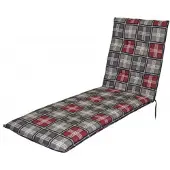 Doppler Auflage für Rolliege Motion XL 195 x 60 x 8 cm anthrazit grau rot