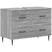 vidaXL Waschbeckenschrank HAARLEM Sonoma-Grau 82 x 41 x 58,5 cm