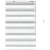 vidaXL Venezianische Jalousie Weiß 85 x 130 cm 35 mm