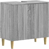 vidaXL Waschbeckenschrank ARNHEM Sonoma-Grau 59,5 x 31,5 x 59 cm