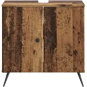 vidaXL Waschbeckenschrank BREDA Altholz 59,5 x 31,5 x 59 cm
