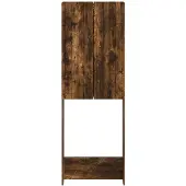 vidaXL Toilettenschrank ZWOLLE Raucheiche 66 x 25,5 x 190 cm