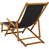 vidaXL Klappbare Sonnenliege 2 pcs 3 Position Massives Eukalyptus Holz