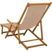 vidaXL Klappbare Sonnenliege 2 stk. 3 Position Taupe