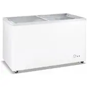 Ristoattrezzature Gefriertruhe 139x68x83,2h cm 400 lt -18 -22°C mit Glasschiebetüren