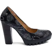 MACIEJKA Damen Pumps aus Naturleder Schwarz mit Blockabsatz Modell 2629W12001