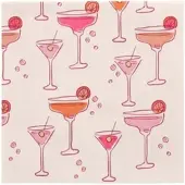 Papstar Servietten, 3-lagig 1/4-Falz 33 cm x 33 cm "Aperitifs", 10 x 20 Stück 200 Stück