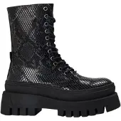 Steve madden - "Coast" Schlangenmuster Springerstiefel für Damen, Plattform-Absatz (Schwarz)