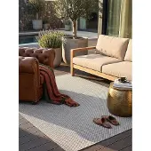 KADIMA DESIGN Flachgewebe-Teppich Pflegeleicht Grau 200x280 cm - BORNO Kadima