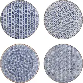 Bloomingville Karine Teller, blau, 4er-Set