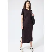Street One Studio Maxikleid Ohne Taschen mit Rundhalsausschnitt