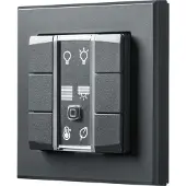 Homematic IP Wired Smart Home Wandtaster HmIPW-WRC6-A, 6-fach, mit LEDs, anthrazit