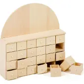 VBS Adventskalender 24 Schübe 24x5.5x25.5 cm Weihnachten Deko Geschenkbox