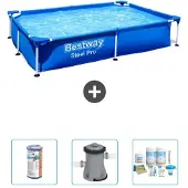 Bestway Steel Pro Rechteckig - 221x150x43 cm - 4-teilig S22706
