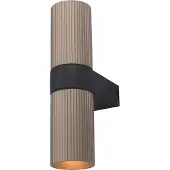 Artdelight Wand-Spot-Rippen Linea Champagner mit Schwarz