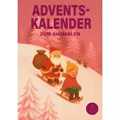 Sonstige Verlage Adventskalender zum Ausmalen für Kinder mit täglich neuem weihnachtlichem Motiv