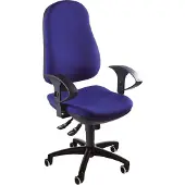 Topstar Bürodrehstuhl Support SY ohne Armlehnen, royalblau