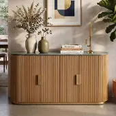 Riess Sideboard VENEZIANO 170cm messing grün Mangoholz Marmor gold