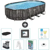 Bestway Power Steel Oval - 610x366x122 cm - 6-teilig S608