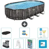 Bestway Power Steel Oval - 610x366x122 cm - 6-teilig S570