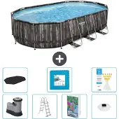 Bestway Power Steel Oval - 610x366x122 cm - 6-teilig S674