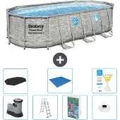 Bestway Power Steel Oval - 549x274x122 cm - 6-teilig S596