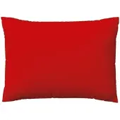 Schlafgut Woven Satin Bettwäsche Kissenbezug einzeln 70x90 cm | red-deep - rot