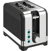 Novzep 2-Scheiben-Toaster mit 7 Bräunungsstufen, Aufwärm-/Auftau-/Abbruchfunktionen, Wärmerost, 930 W