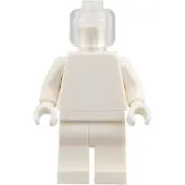 LEGO Minifigur Plain White Torso, White Legs, Trans-Clear Head (bdp310) –