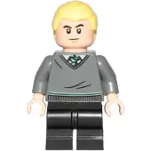 LEGO Minifigur Draco Malfoy - Slytherin Sweater, Black Medium Legs (hp262) – neu
