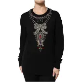 Dolce&Gabbana Verzierte Juwelenhals-Pullover