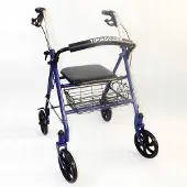 Timago Faltbarer Rollator TGR-R RS 880 mit Sitz, dunkelblau