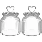 Markenlos Vorratsbehälter Set 2-teilig - Herzform, 650 ml