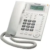 Panasonic KX-TS880, Freisprecheinrichtung, 50 Eintragungen, Anrufer-Identifikation, Weiß