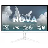 AROZZI Nova 24" Gaming Monitor - Full HD IPS - 200Hz - Weiß