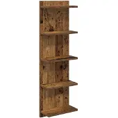 vidaXL Wandregal Altholz 30 x 15 x 100 cm Holzwerkstoff