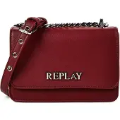 Replay Umhängetasche Schultertasche Crossbody Bag Red dunkelrot
