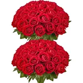 Vevor Künstliche Rosenblumen, 60 Stück, Kunstblumen, Rot, für selbstgemachten Hochzeitsstrauß, Brautstrauß, Valentinstag, Muttertag, Heimdekoration