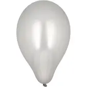 Papstar 500 Luftballons Ø 25 cm silber