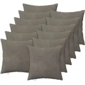 vidaXL Kissenbezug 12 pcs HEERLEN Hellgrau 40 x 40 cm Samt