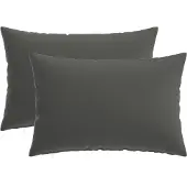 vidaXL Kissenbezug 2 pcs HEERLEN Anthrazit 50 x 75 cm Polyester