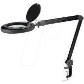 Lumeno 8515SW - Lupenleuchte LED O 150 mm Echtglaslinse 5 Dioptrien dimmbar
