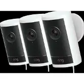 Ring Outdoor Camera Pro Stecker Weiß 3er-Pack