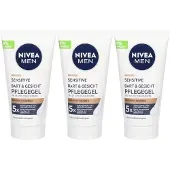Nivea MEN Sensitive Bart & Gesichtspflege Gel 50ml x3 3x50 ml
