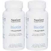 NatuGena GmbH Biotin HOCHDOSIERT+Lecithin vegan Kapseln x2 2x120 St