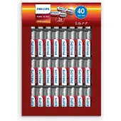 Philips 1x40 Power Alkaline Aa Batterie Vorteilspa - Batterie