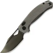 Kunwu Knives Django - DLC - Titanium Taschenmesser, Diamond Texture