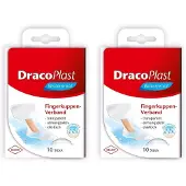 Dräco Dracoplast waterproof Fingerkuppenpflaster 2x 2x10 St Pflaster