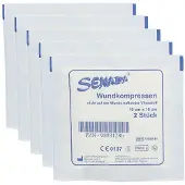 ERENA Vlies-Kompressen steril 10x10 cm 5x 5x2 St Kompressen