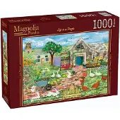 Magnolia Puzzle Bauernhof 1000 Teile - buntes Puzzlespaß